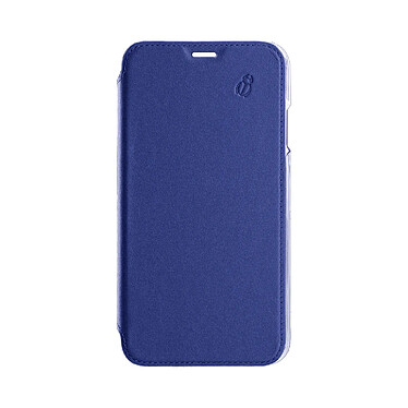 BEETLECASE Étui pour iPhone 12/iPhone 12 Pro Folio Premium en Cuir avec Dos en Cristal Bleu