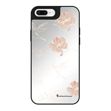 LaCoqueFrançaise Coque iPhone 7 Plus/8 Plus miroir Fleurs Blanches Design