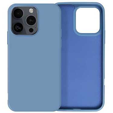 Avizar Coque pour iPhone 16 Pro Max Semi-rigide Soft-touch Anti-traces Bleu Clair