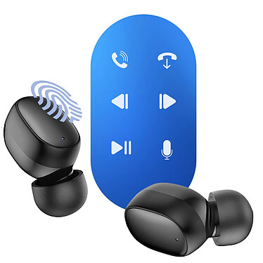 3mk Écouteurs Sans fil Bluetooth Intra auriculaires Ultra compacts Noir pas cher