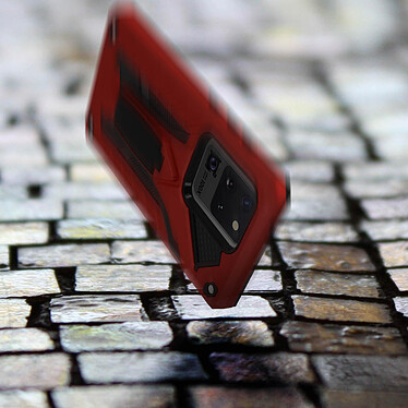 Avis Avizar Coque Samsung Galaxy S20 Ultra Bi-matière Antichoc Béquille Support Rouge