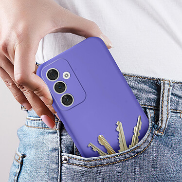 Avizar Coque pour Samsung Galaxy A34 5G Silicone Semi-rigide Finition Douce au Toucher Fine  Violet pas cher