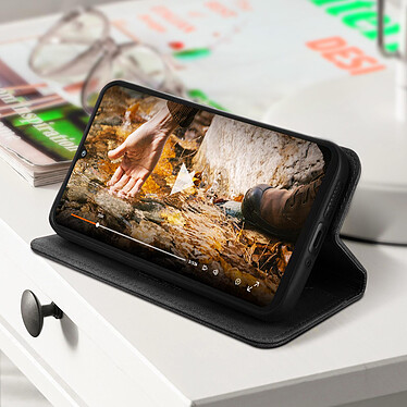 Avizar Housse Folio pour Galaxy A34 5G Portefeuille et Support vidéo Blocage RFID  Noir pas cher