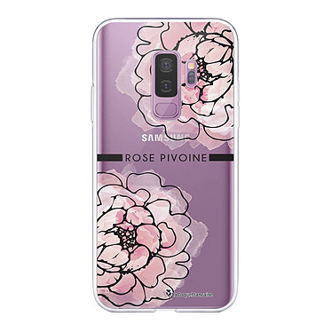 LaCoqueFrançaise Coque Samsung Galaxy S9 Plus 360 intégrale transparente Motif Rose Pivoine Tendance