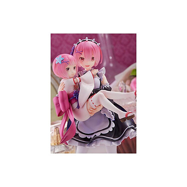 Re:Zero Starting Life in Another World - Statuette 1/7 Ram & Childhood Ram 23 cm pas cher