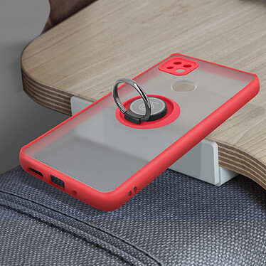 Acheter Avizar Coque Xiaomi Redmi 9C avec Bague Métallique Fonction Support rouge