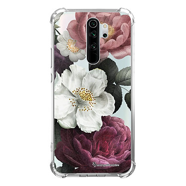 LaCoqueFrançaise Coque Xiaomi Redmi Note 8 Pro anti-choc souple angles renforcés transparente Motif Fleurs roses