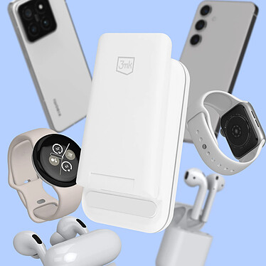 Acheter 3mk Dock de charge Pliable pour iPhone Apple Watch et Aipods Blanc