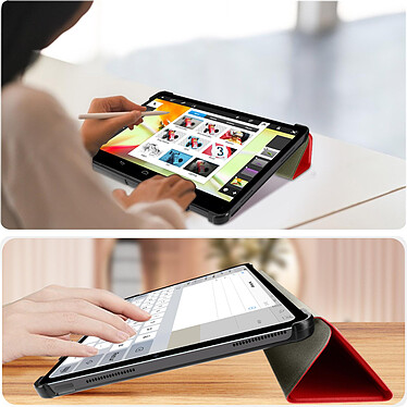 Acheter Avizar Housse pour Xiaomi Redmi Pad 10.6 Clapet Magnétique Support Vidéo et Clavier  Rouge