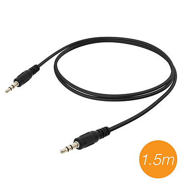 Acheter LinQ Câble Audio Jack 3.5 mm Mâle-Mâle Auxiliaire Son stéréo 1.5m  Noir