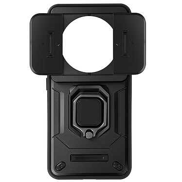 Avizar Coque pour Xiaomi 14 Ultra Bague Support Cache Caméra Coulissant Noir