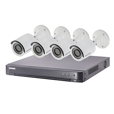 Hikvision - Kit vidéo surveillance Turbo HD 4 caméras bullet