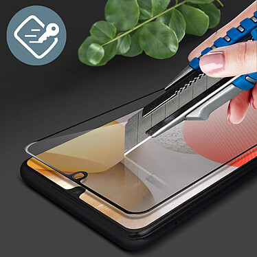 Avis Force Glass Film pour Samsung Galaxy A42 5G Verre Organique Résistant Anti-traces  Noir