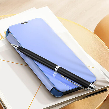 Avis Avizar Étui Clear View pour Samsung Galaxy A54 5G Clapet Miroir Fonction Support  Bleu