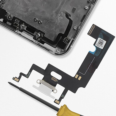 Acheter Clappio Connecteur de Charge Lightning pour Apple iPhone XR Argent