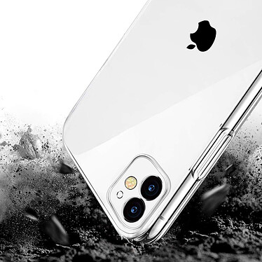Evetane Coque iPhone 11 Silicone + 2 Vitres en verre trempé Protection écran et antichocs pas cher
