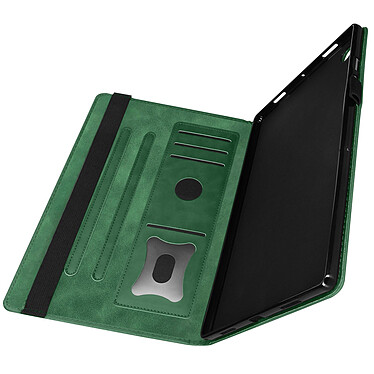 Avizar Étui Samsung Tab A8 10.5 2021 Clapet Porte-cartes Fonction Support Vidéo vert