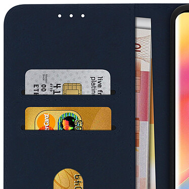 Avizar Étui pour Xiaomi Mi Note 10 Lite Clapet Portefeuille Support Vidéo  Bleu Nuit pas cher