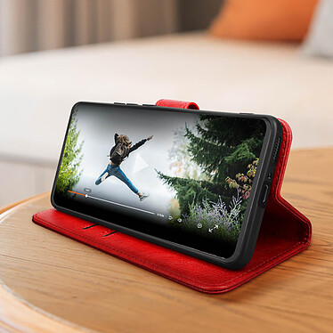 Avis Avizar Housse pour Xiaomi 13 Pro portefeuille rangement carte support vidéo  rouge