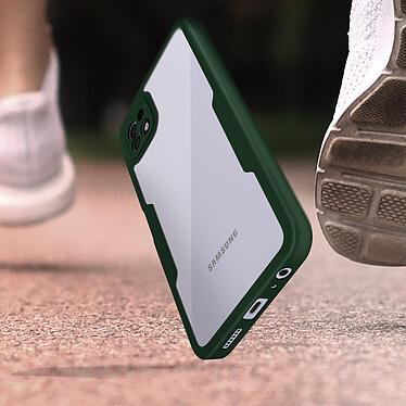 Acheter Avizar Coque Samsung A22 5G Dos Plexiglas Avant Polymère Antichoc Contour vert