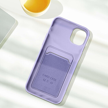 Acheter Avizar Coque pour iPhone 14 Silicone Souple Porte-carte Fine Légère  lavande