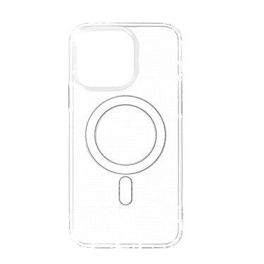 Avizar Coque pour iPhone 14 Pro Bi-matière Antichoc Compatible MagSafe  Transparent