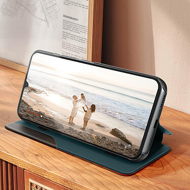 Avis Avizar Étui Folio pour pour Samsung Galaxy A34 5G Clapet Fenêtre Affichage Heure Support Vidéo  Vert