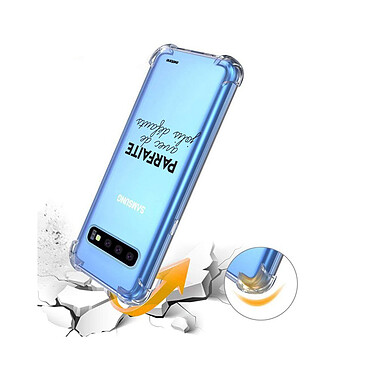Evetane Coque Samsung Galaxy S10 Plus anti-choc souple angles renforcés transparente Motif Parfaite Avec De Jolis Défauts pas cher