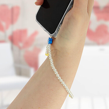Avis Avizar Bijou de Téléphone Bracelet 25cm Collection Lovely Blanc