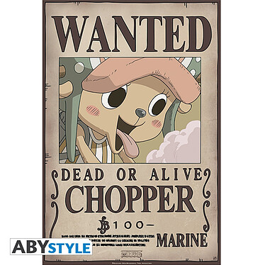 One Piece -  Poster Wanted Chopper New (52 X 35 Cm)