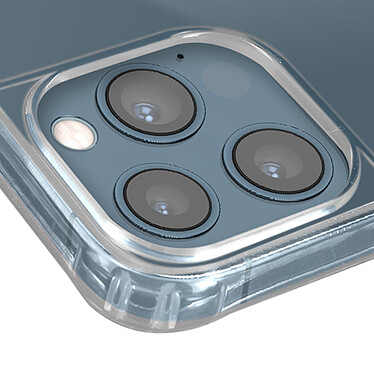 Avizar Coque Lanière pour iPhone 12 Pro Max Rigide Bumper  Transparent pas cher