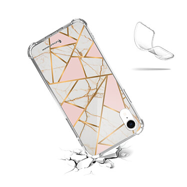 Acheter LaCoqueFrançaise Coque iPhone Xr anti-choc souple angles renforcés transparente Motif Marbre Rose