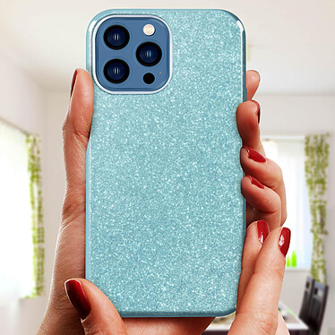 Acheter Avizar Coque iPhone 13 Pro Paillette Amovible Silicone Semi-rigide bleu