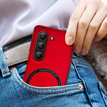 Acheter Avizar Coque MagSafe pour Samsung Galaxy Z Fold 5 Rigide Design Fin  Rouge