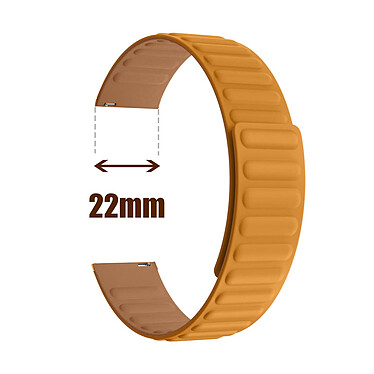 Avizar Bracelet pour Honor Magic Watch / GS3 Silicone Souple Attache Magnétique Orange pas cher