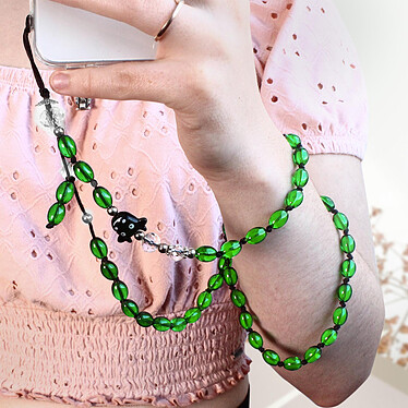 Acheter Avizar Bijou de Téléphone Bracelet à Perles Vert Foncé