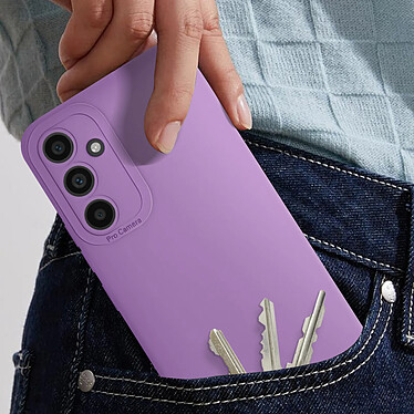 Avis Avizar Coque pour Samsung Galaxy A34 5G Silicone Mat Toucher Doux Violet Foncé