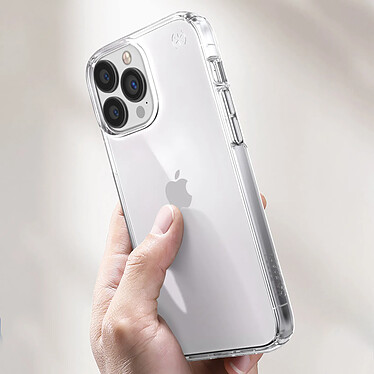 Speck Coque pour iPhone 13 Pro Antichute 4m Presidio Perfect-Clear Transparent pas cher