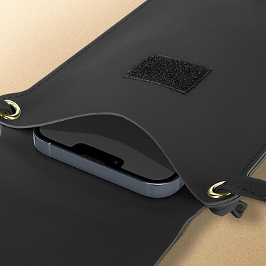 Avis Avizar Pochette Bandoulière Smartphone avec Rangement carte Simili cuir  noir