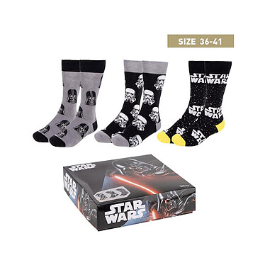 Star Wars - Pack 3 paires de chaussettes Star Wars 35-41