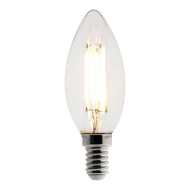 elexity - Ampoule Déco filament LED Flamme 4W E14 470lm 2700K (blanc chaud)