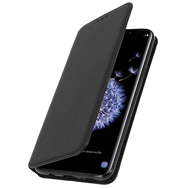 Avizar Etui Galaxy S9 Housse folio Porte-carte Fonction Support Noir