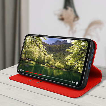 Acheter Avizar Housse Xiaomi Redmi Note 11 et 11s Portefeuille Fonction Support Vidéo Rouge