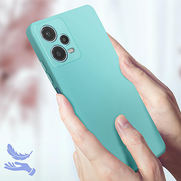 Acheter Avizar Coque pour Xiaomi Redmi Note 12 5G Silicone Semi-rigide Finition Douce au Toucher Fine  Turquoise