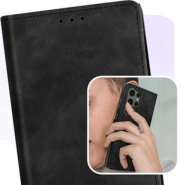 Acheter Avizar Étui Folio pour Samsung S23 Ultra porte-carte, support vidéo  Tender Book Noir