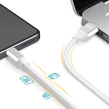 Avis LinQ Câble USB vers Micro-USB Charge et Transfert Longueur 2m Argent