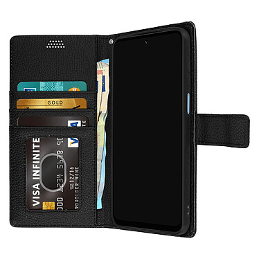 Acheter Avizar Housse pour Motorola Moto G62 5G, G31 et G41 Aspect Grainé Clapet Portefeuille Stand Vidéo  noir