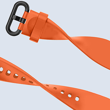 Avizar Bracelet pour Xiaomi Mi Watch Lite / Redmi Watch Silicone Soft touch Premium Orange Ajustable par Boucle Ardillon pas cher