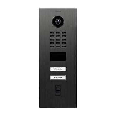 Doorbird - Portier vidéo IP avec lecteur de badge RFID - D2102FV FINGERPRINT Titane