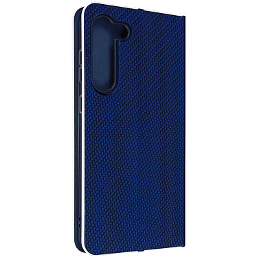 Avizar Étui pour Samsung Galaxy S23 avec Porte-carte Design Carbone  Bleu nuit et Argent